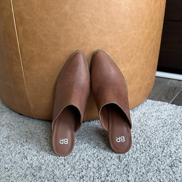 BP Hailey Western Mule - Brown Leather - Size 7.5 NWT - Picture 4 of 4
